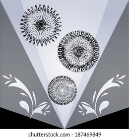 Grunge shapes. Vector illustration. Decorative elements. 