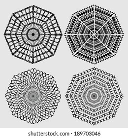 Grunge shapes. Vector illustration. Decorative elements. 