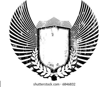 grunge shield