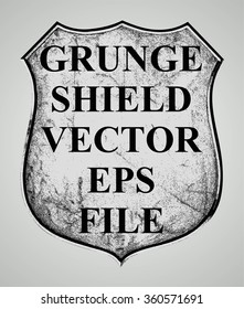 GRUNGE SHIELD SKETCH VECTOR isolated element