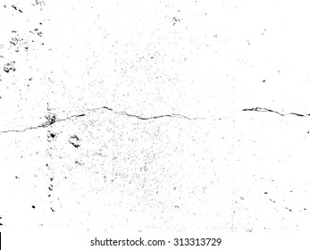 Grunge Sketch Effect Texture . Cracked Surface . Vector Background .