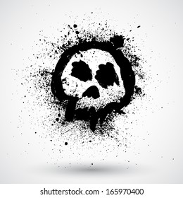 Grunge skull