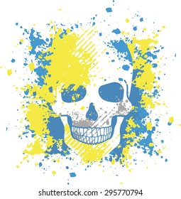 grunge skull