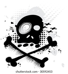 Grunge Skull