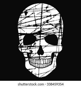 grunge skull