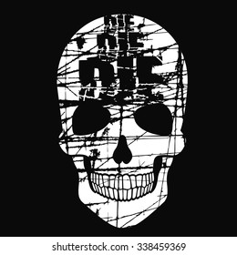 grunge skull