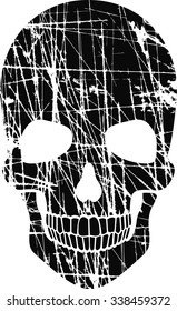 grunge skull