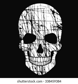 grunge skull