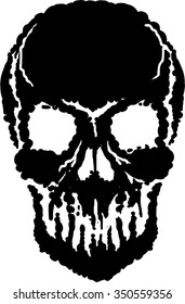 grunge skull
