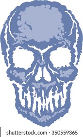 grunge skull