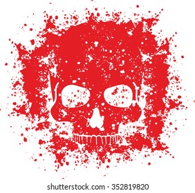 grunge skull 