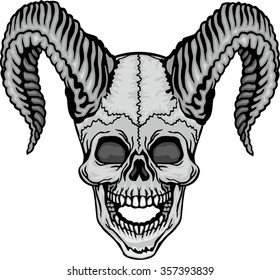 grunge skull