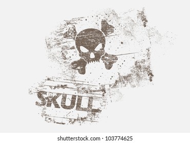 grunge skull background