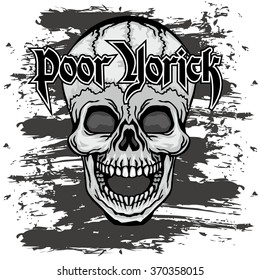 grunge skull coat of arms