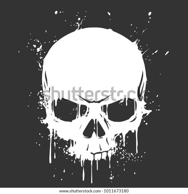 Skull Black Silhouette Billeder Stock Fotos Og Vektorer Shutterstock