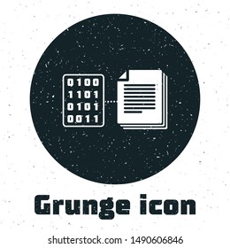 Grunge Smart contract icon isolated on white background. Blockchain technology, cryptocurrency mining, bitcoin, altcoins, digital money market.  Vector Illustration