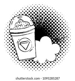 grunge smoothie plastic cup and cloud style