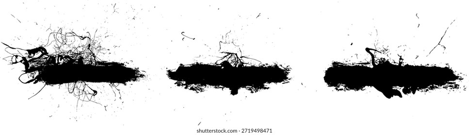 Grunge Schmutz Banner Label Vektor