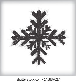 Grunge snowflake