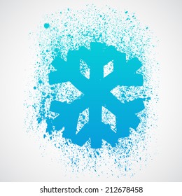 Grunge snowflake