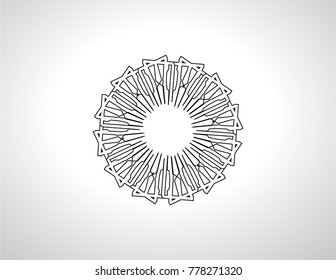 Grunge snowflake . Vector illustration . Isolated black flake . Design element
