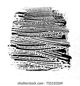 Grunge soap texture black and white invert. Distress black and white rough foam trace appealing background. Noise dirty rectangle grunge foam texture. Dirty artistic soap background.