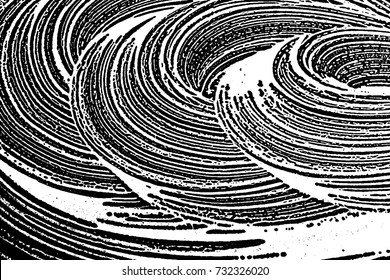 Grunge soap texture black and white. Distress black and white rough foam trace captivating background. Noise dirty rectangle grunge foam texture. Dirty artistic soap background.