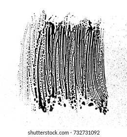Grunge soap texture black and white invert. Distress black and white rough foam trace alluring background. Noise dirty rectangle grunge foam texture. Dirty artistic soap background.