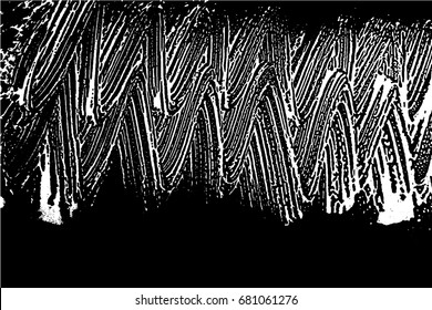 Grunge soap texture. Distress black and white rough foam trace fascinating background. Noise dirty rectangle grunge foam texture. Dirty artistic soap background. Vector illustration.