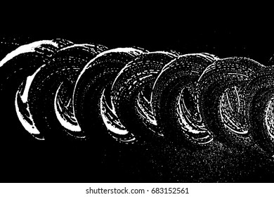 Grunge soap texture. Distress black and white rough foam trace great background. Noise dirty rectangle grunge foam texture. Dirty artistic soap background. Vector illustration.