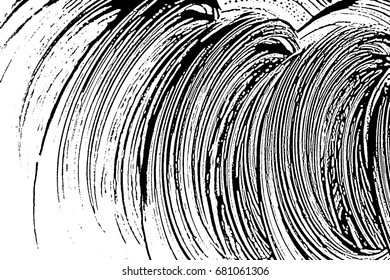 Grunge soap texture invert. Distress black and white rough foam trace unusual background. Noise dirty rectangle grunge foam texture. Dirty artistic soap background. Vector illustration.