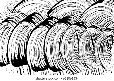 Grunge soap texture invert. Distress black and white rough foam trace charming background. Noise dirty rectangle grunge foam texture. Dirty artistic soap background. Vector illustration.