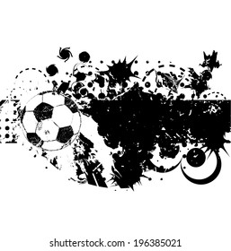 Grunge soccer background