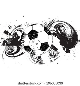 Grunge soccer background