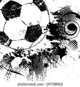 Grunge soccer background 