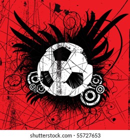 grunge soccer background