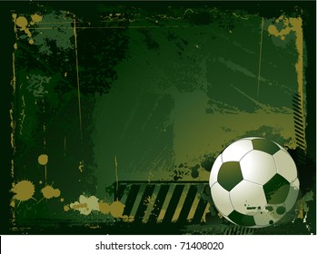 Grunge Soccer Background