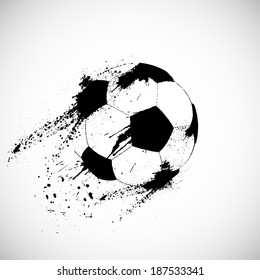 Grunge soccer ball
