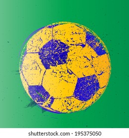Grunge soccer ball