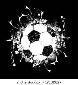 Grunge soccer ball