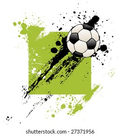 Grunge Soccer Ball background