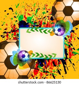 grunge soccer ball background