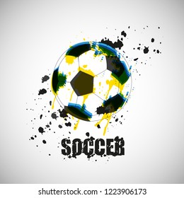 Grunge Soccer Design