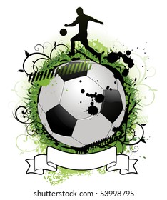 Grunge soccer design
