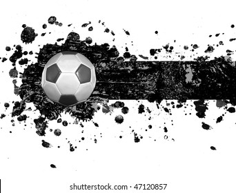 grunge soccer football, background  - check for more