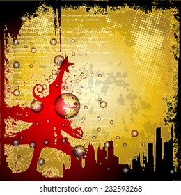 Grunge soft drink background for your christmas greeting text