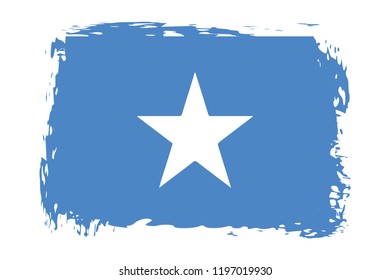 Grunge Somalia flag.flag of Somalia,banner vector illustration. Vector illustration eps10.