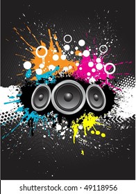 Grunge sound background
