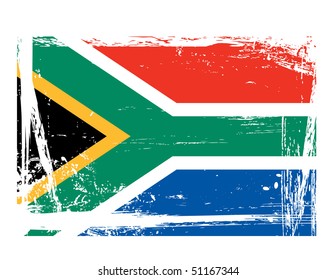 Grunge South Africa Flag Vector