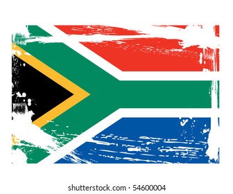 Grunge South Africa Flag Vector